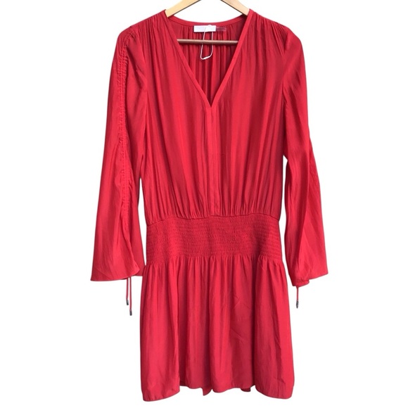Ramy Brook Lili Tunic Mini Dress Bright Red Size Large - Picture 4 of 14